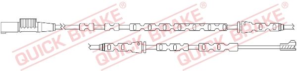 QUICK BRAKE įspėjimo kontaktas, stabdžių trinkelių susidėvėjim WS 0294 A